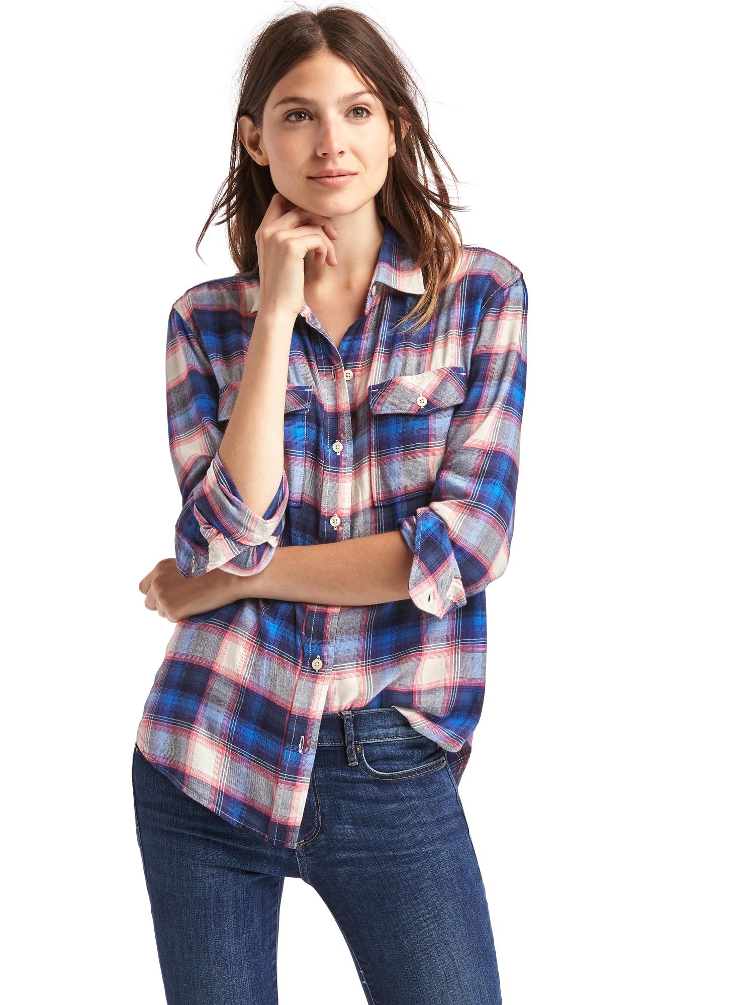 Gap pendleton 2025 boyfriend shirt