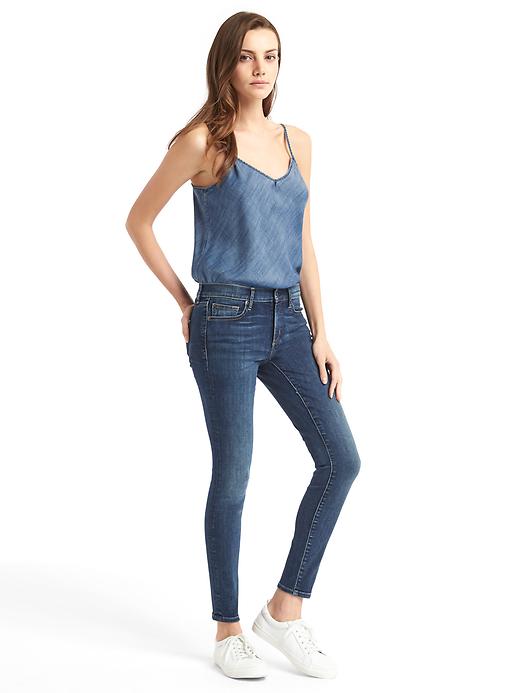 Image number 3 showing, Mid rise true skinny jeans