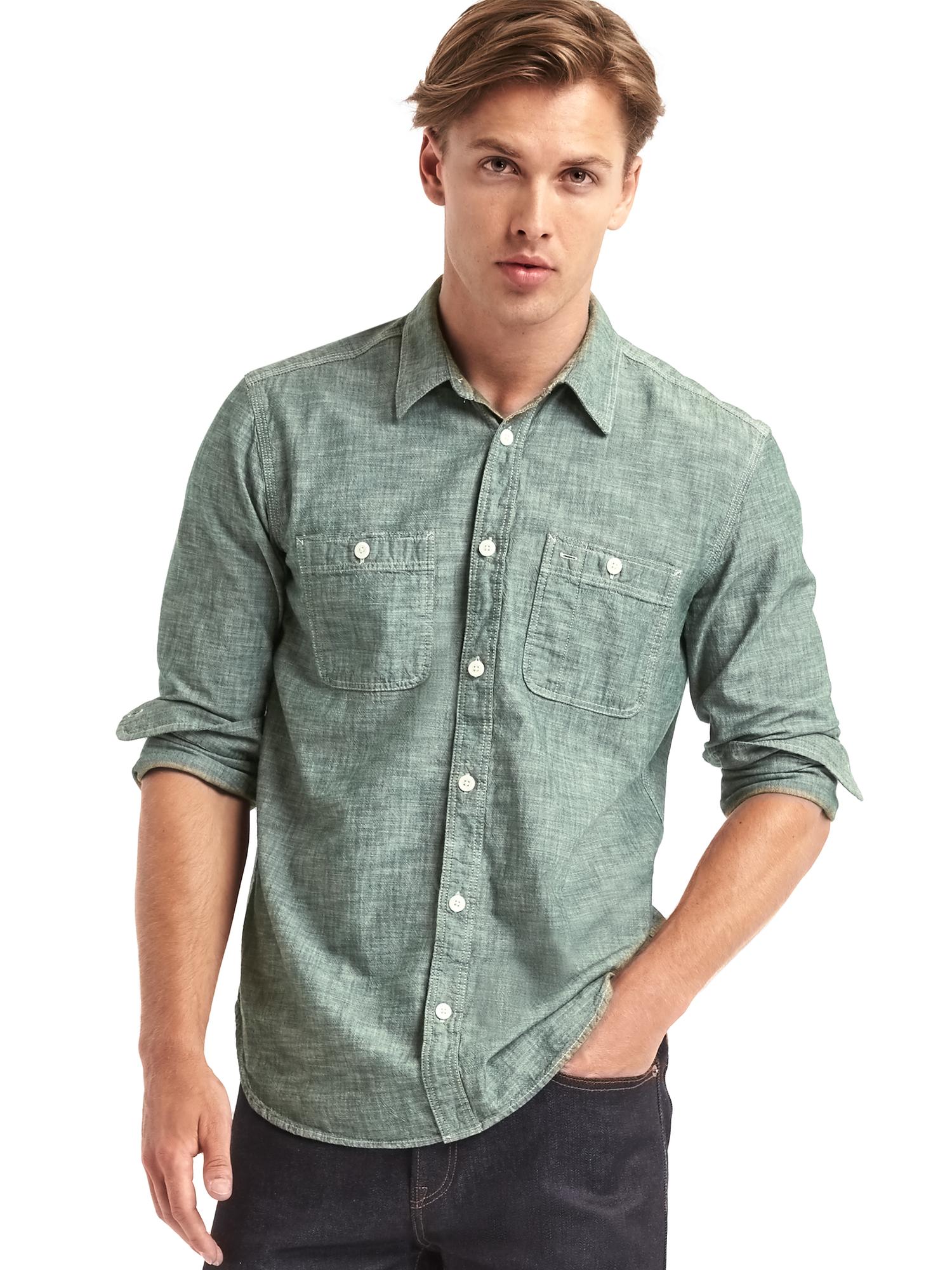 Gap deals chambray shirt