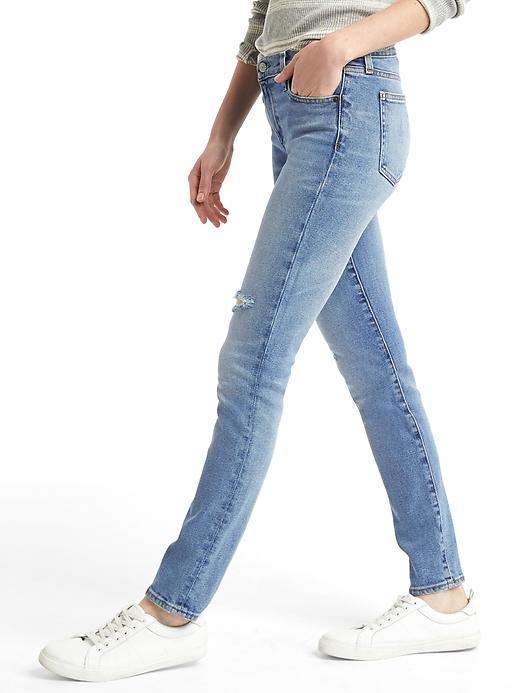 Image number 5 showing, AUTHENTIC 1969 destructed real straight jeans