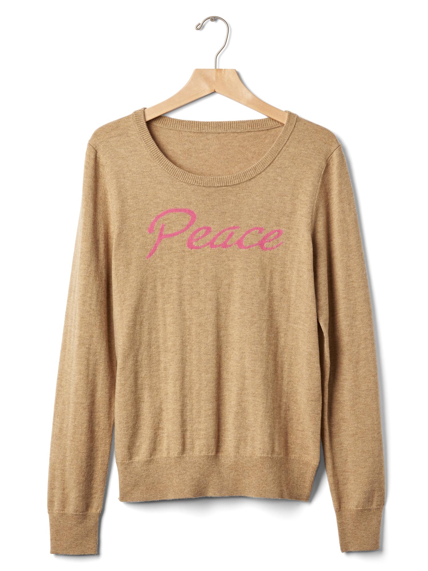 Gap clearance peace sweater