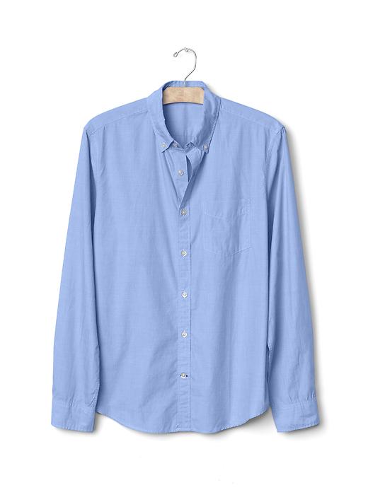 Image number 6 showing, True wash poplin button-down slim fit shirt