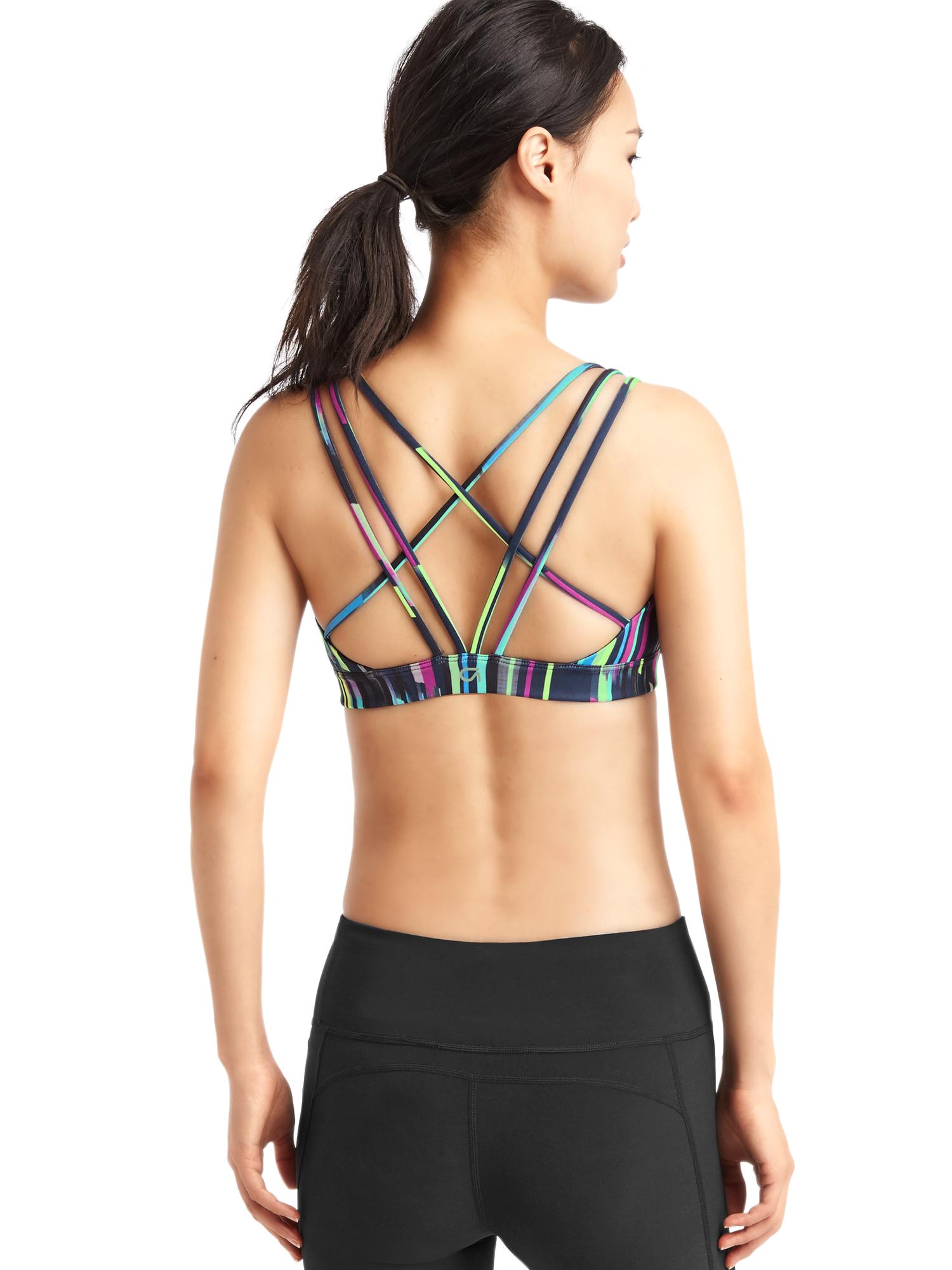 Low impact Coolmax® layer triple-strap sports bra