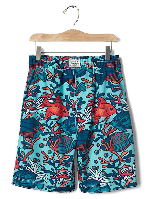 Image number 2 showing, Coral fish board shorts