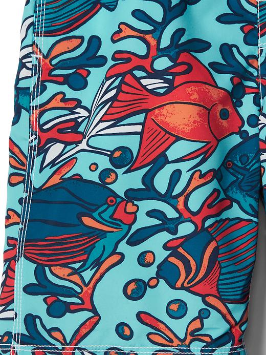 Image number 3 showing, Coral fish board shorts