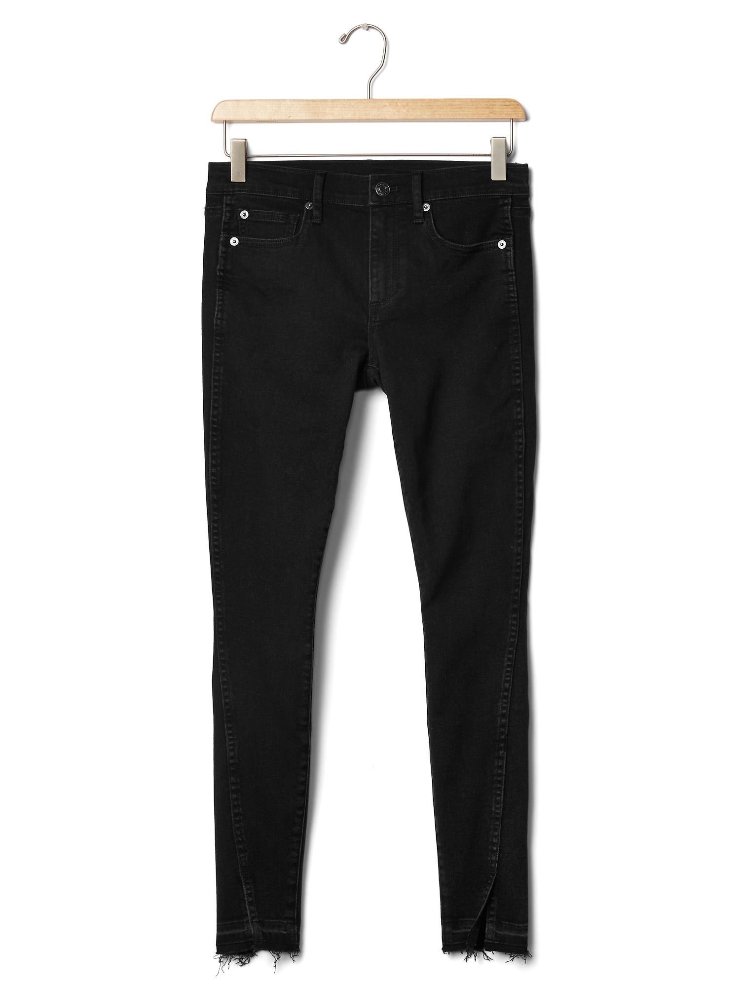 Mid rise twist-seam true skinny ankle jeans | Gap