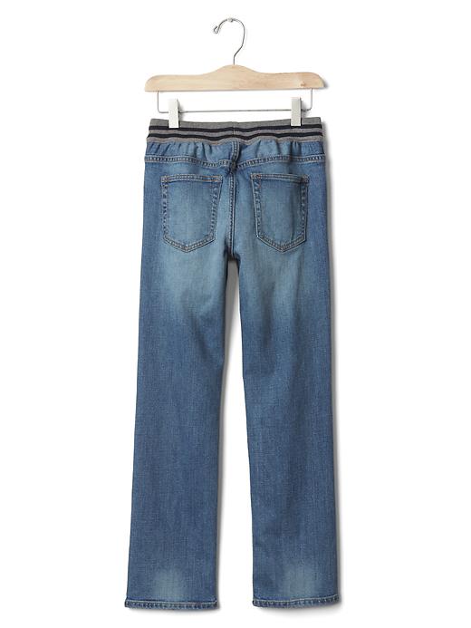 Kids Pull-On Straight Jeans with Fantastiflex | Gap
