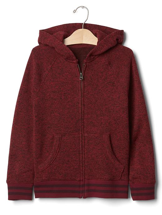 Image number 2 showing, Marled fleece zip hoodie