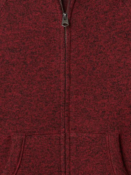 Image number 3 showing, Marled fleece zip hoodie