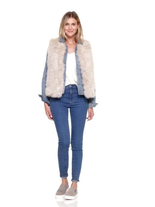 Gap faux hotsell fur vest