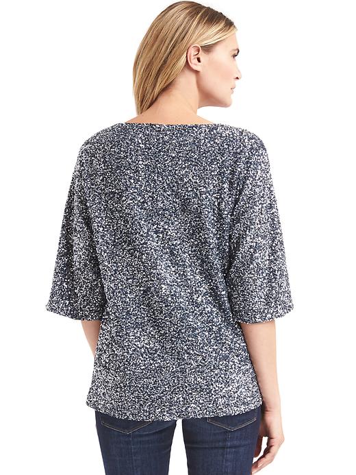 Image number 2 showing, Sequin kimono sleeve top