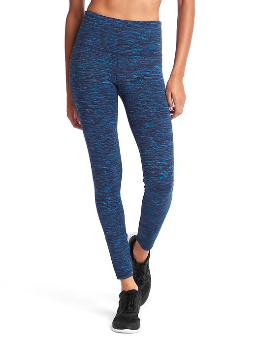 GapFit G Fast Cut Out Athletic High Rise Leggings in Indigo Blue