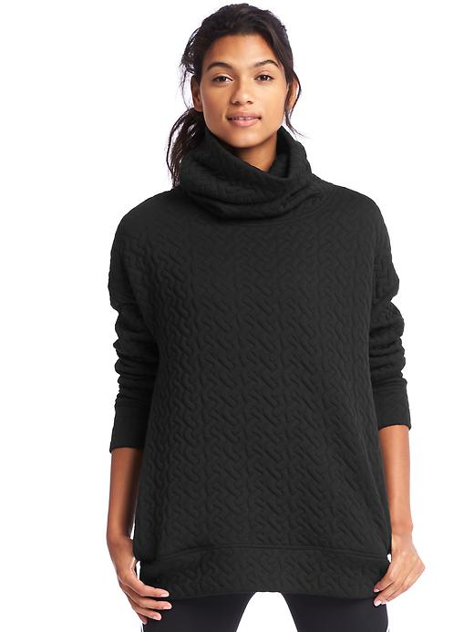 Jacquard Funnel-Neck Pullover Sweatshirt | Gap