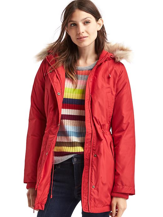 View large product image 1 of 1. Hooded down parka