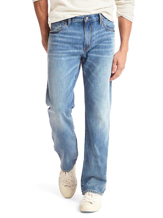 Brushed back standard fit jeans | Gap