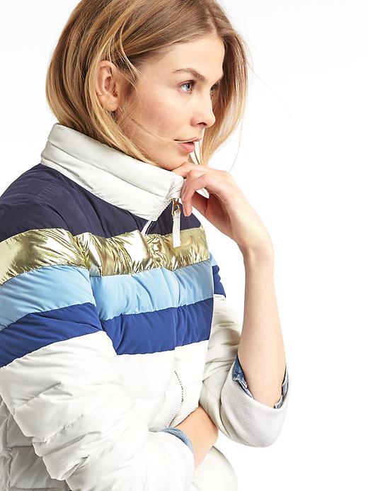 Image number 5 showing, ColdControl Lite stripe puffer jacket