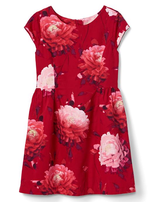 Image number 2 showing, Bold floral fit & flare dress