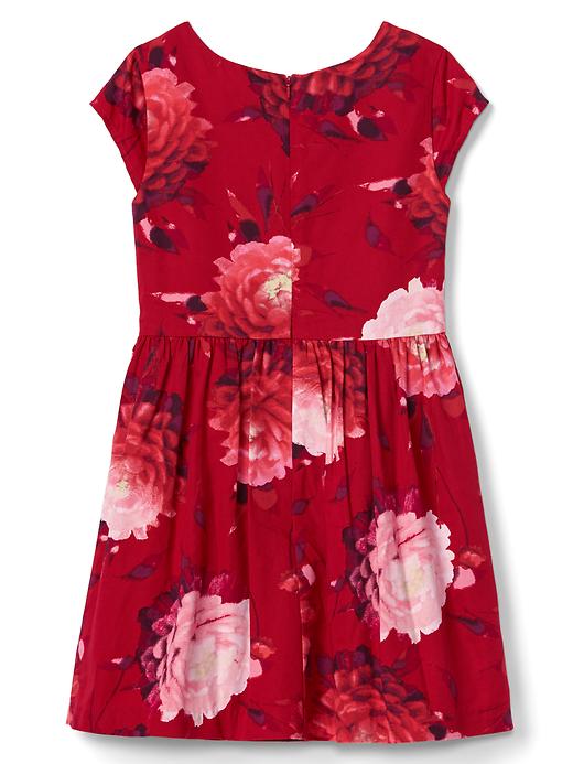 Image number 3 showing, Bold floral fit & flare dress