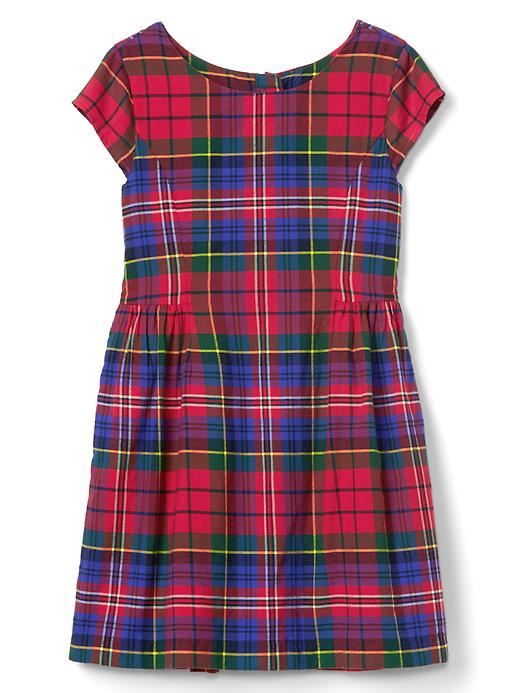 Image number 2 showing, Plaid fit & flare flannel dress