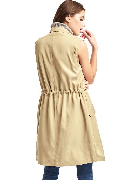 Image number 2 showing, Long TENCEL&#153 trench vest