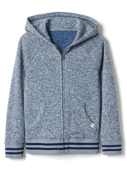 Image number 6 showing, Marled fleece zip hoodie