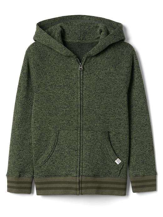 Image number 4 showing, Marled fleece zip hoodie