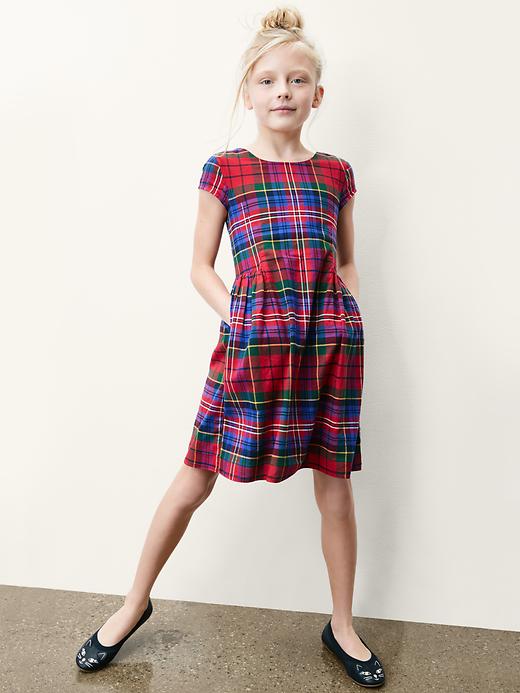 Image number 5 showing, Plaid fit & flare flannel dress