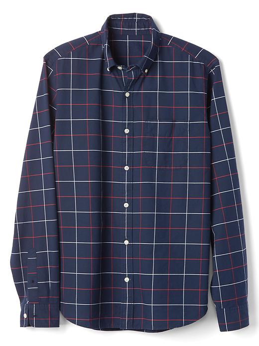 Image number 6 showing, Oxford tattersall plaid standard fit shirt