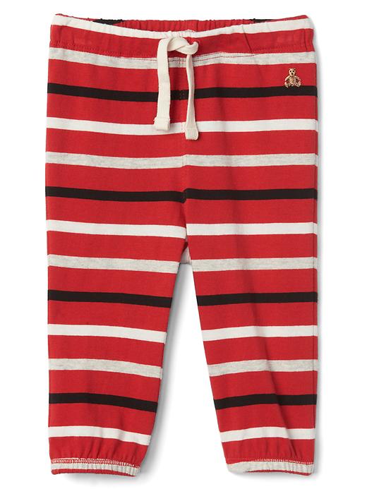 View large product image 1 of 1. Striped jersey pants