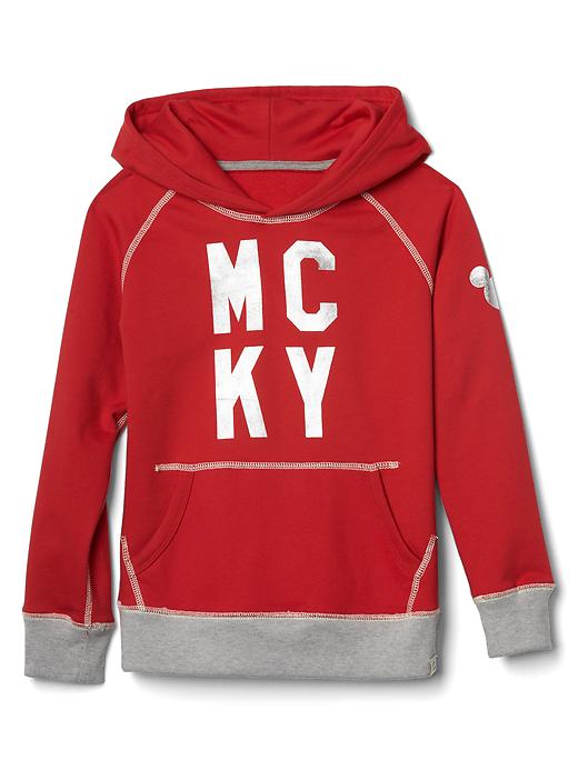 Image number 1 showing, GapKids &#124 Disney Mickey Mouse embellished colorblock hoodie