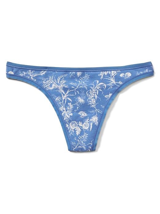 View large product image 1 of 1. Stretch Cotton Thong