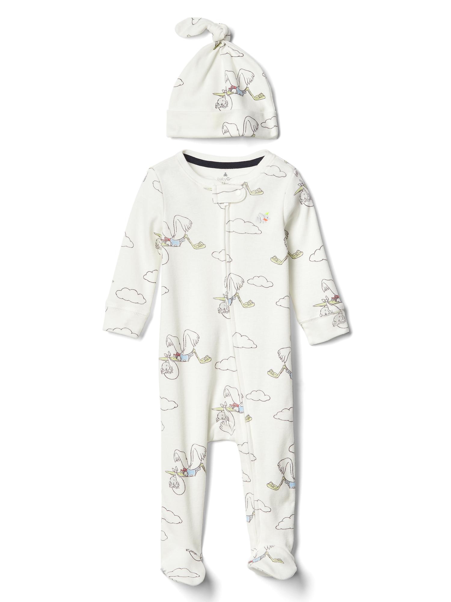 babyGap | Disney Baby Dumbo footed one-piece set