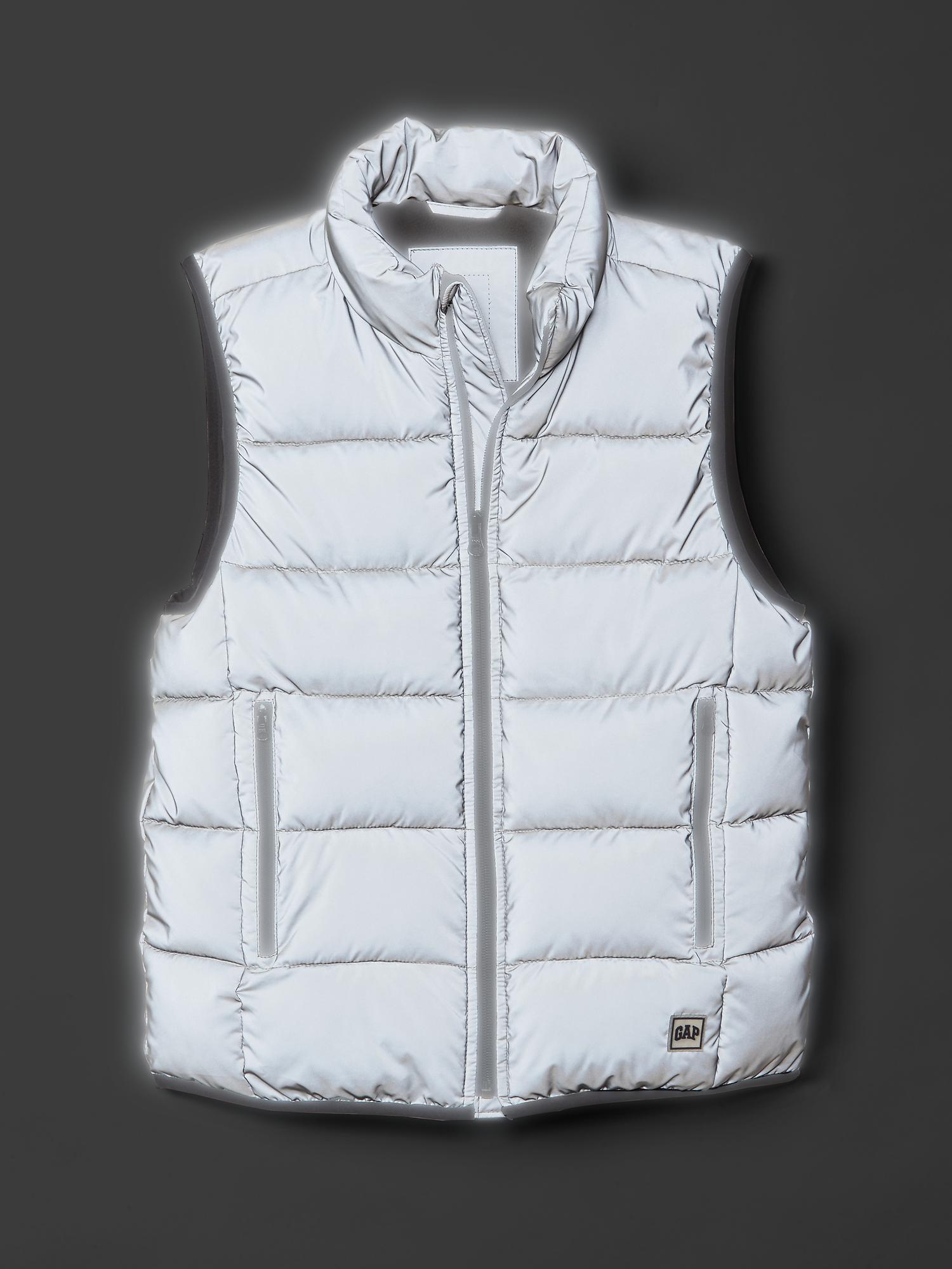 ColdControl Max reflective puffer vest | Gap