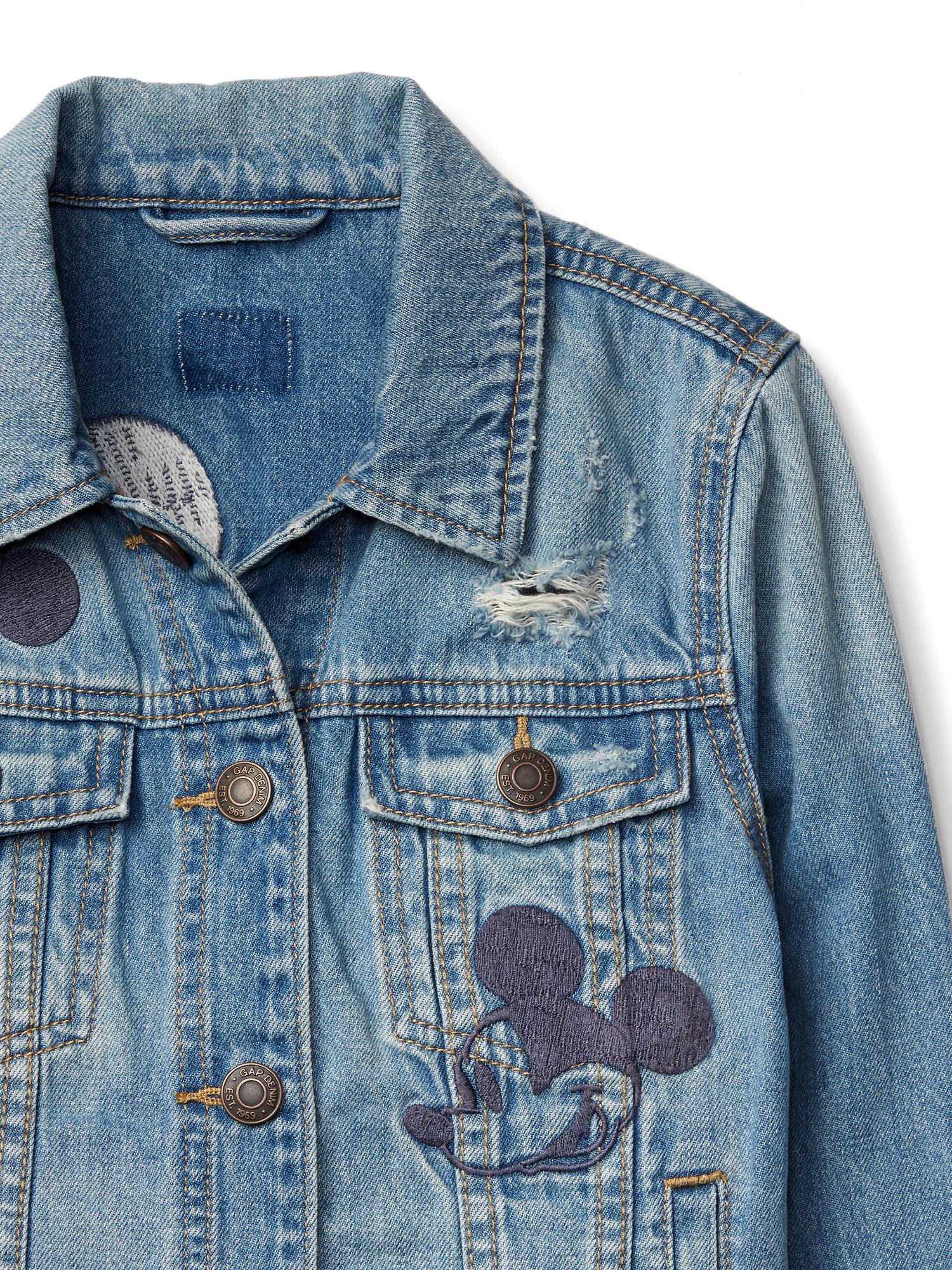 Mickey mouse denim sales jacket gap