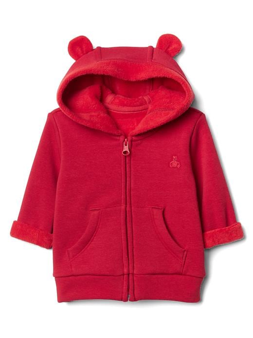 Image number 4 showing, Cozy bear zip hoodie