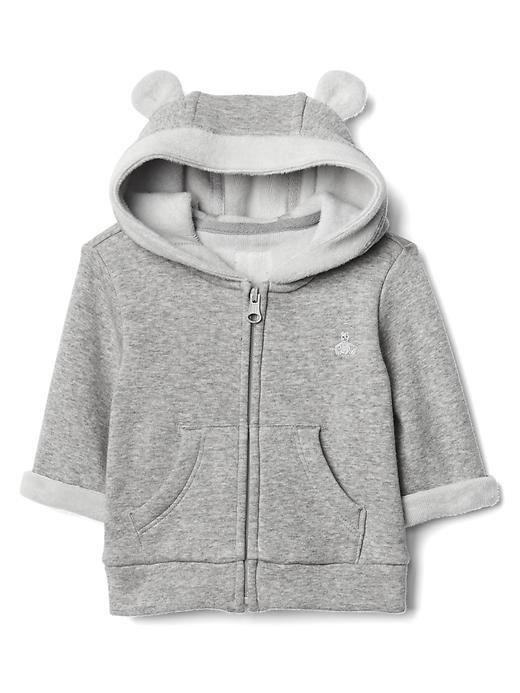 Image number 1 showing, Cozy bear zip hoodie