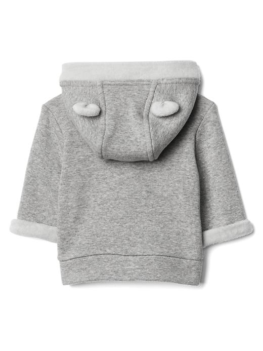 Image number 2 showing, Cozy bear zip hoodie