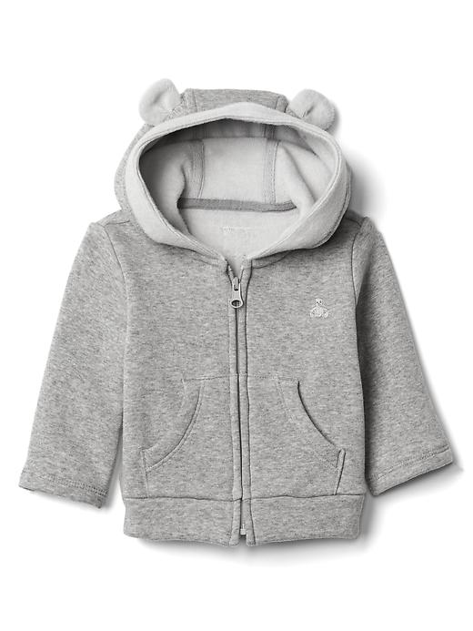 Image number 3 showing, Cozy bear zip hoodie