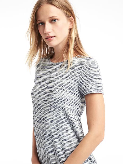 Image number 5 showing, Softspun knit stripe t-shirt dress