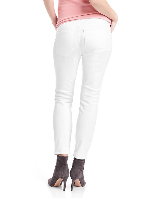 Image number 2 showing, Maternity demi panel true skinny ankle jeans