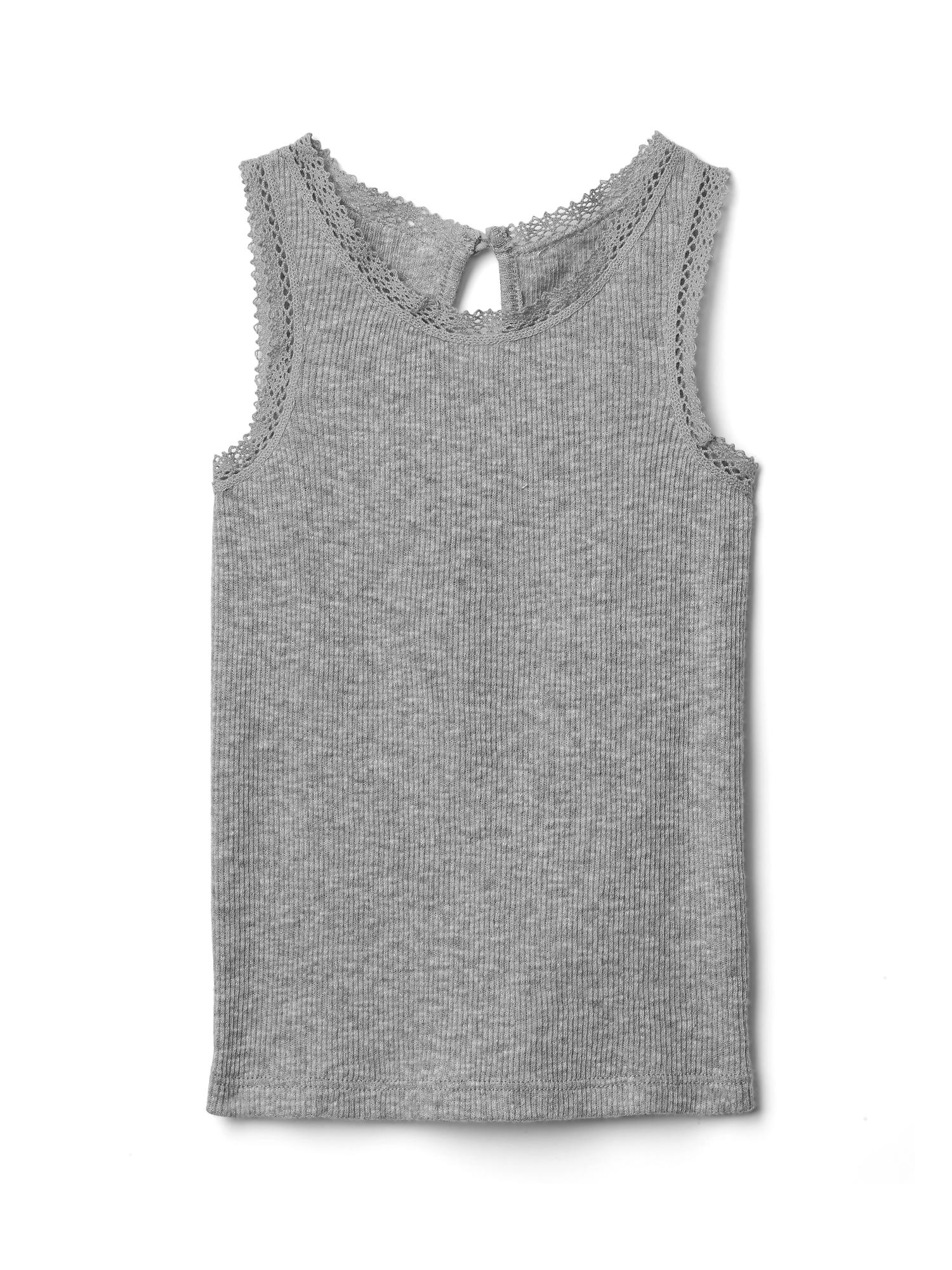 Lace-trim keyhole tank | Gap