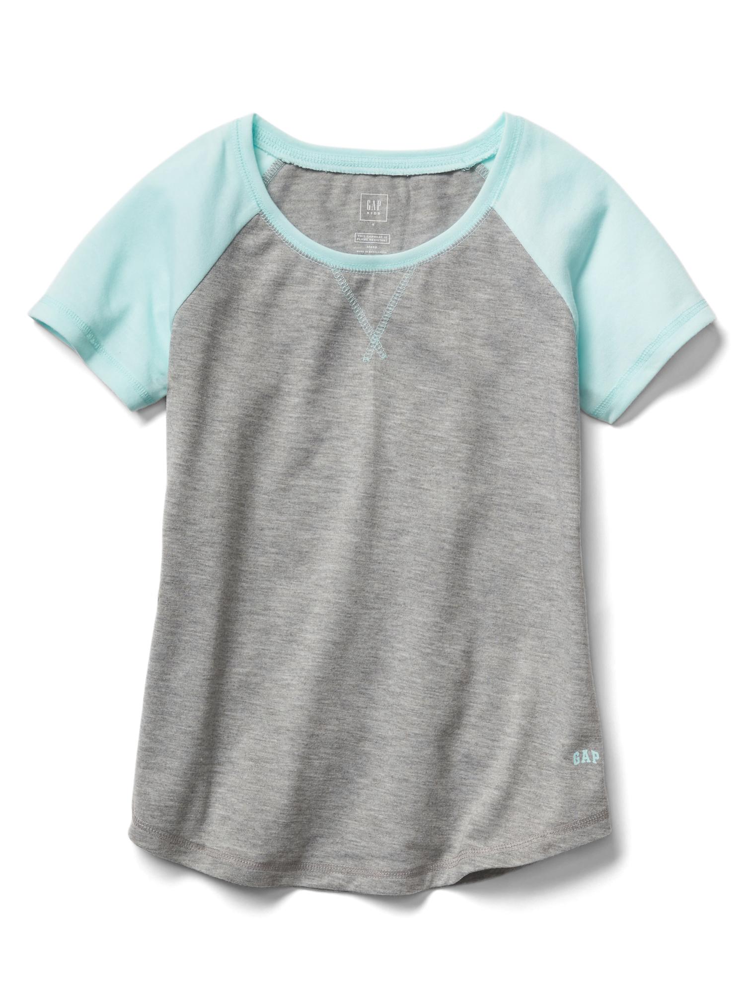 Short sleeve sleep baseball tee | Gap