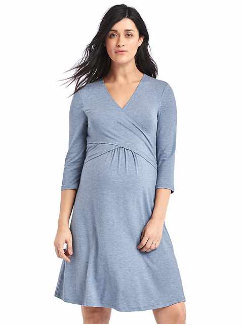 gap maternity wrap dress