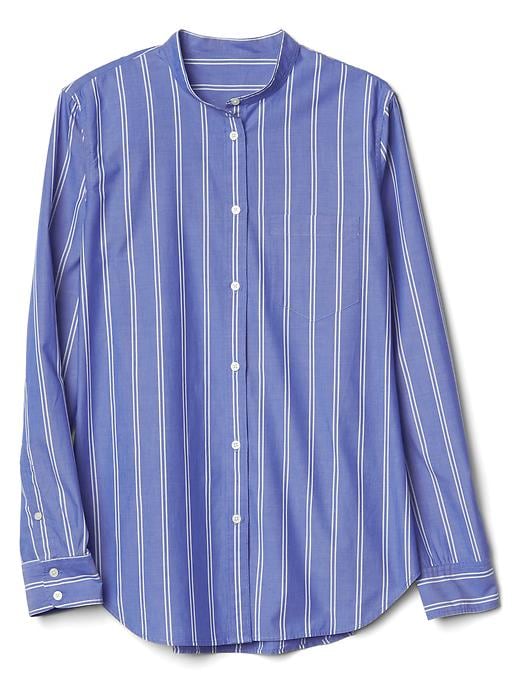 Image number 6 showing, New fitted boyfriend stripe shirt
