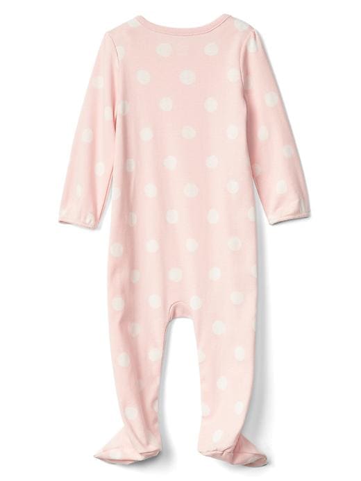 Image number 2 showing, Cutie dots footed one-piece