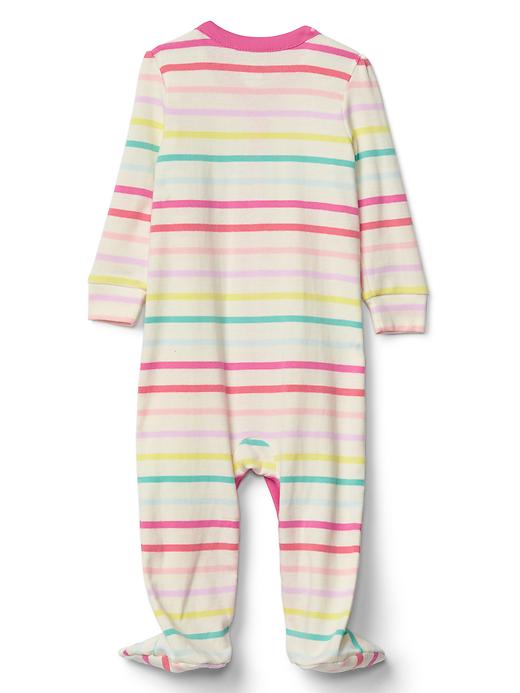 Image number 2 showing, Little artist stripes footed one-piece