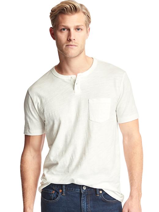 Slub jersey pocket henley | Gap