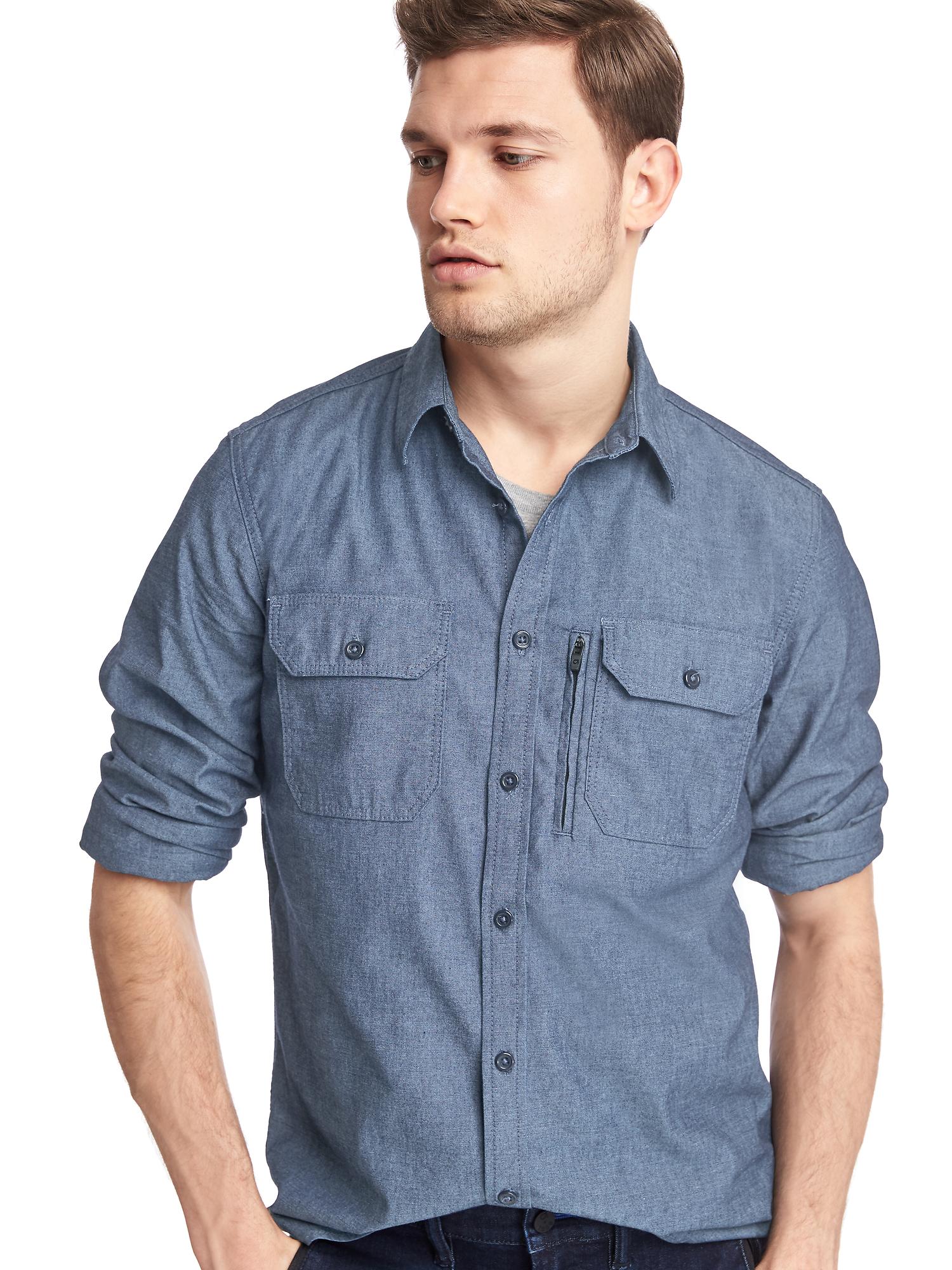 Technical worker denim shirt | Gap