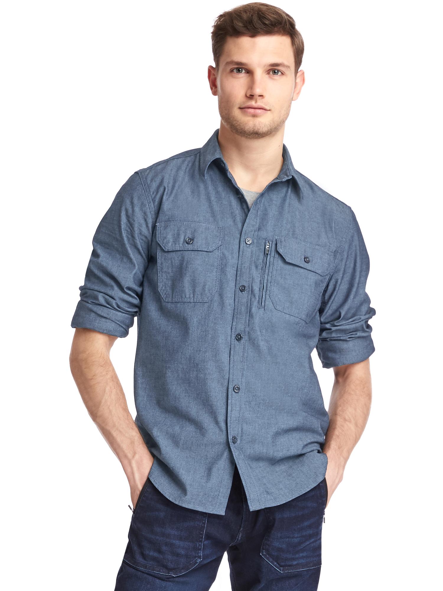 Technical worker denim shirt | Gap