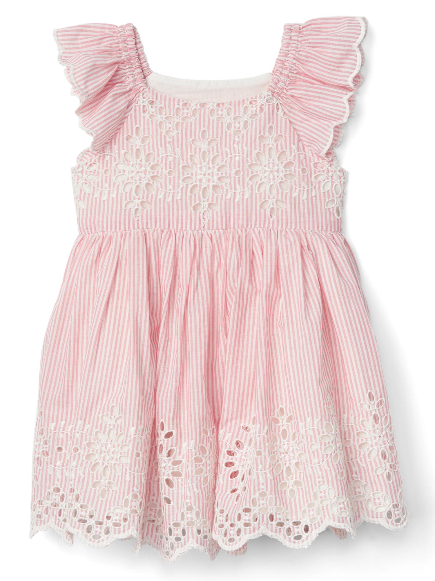 Gap eyelet store flutter dress